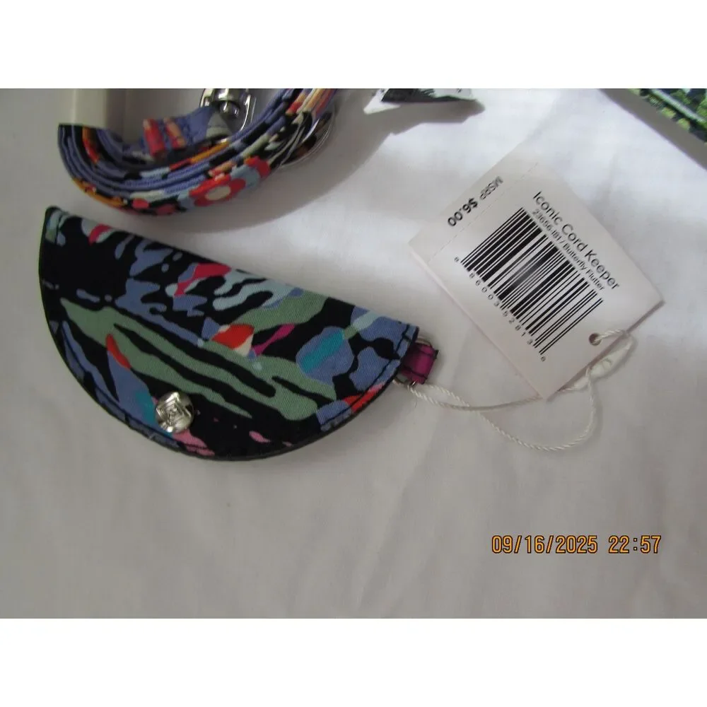 Vera Bradley set of 3 lanyards and a cord keeper new with tags, gently used keys - Picture 2 of 4